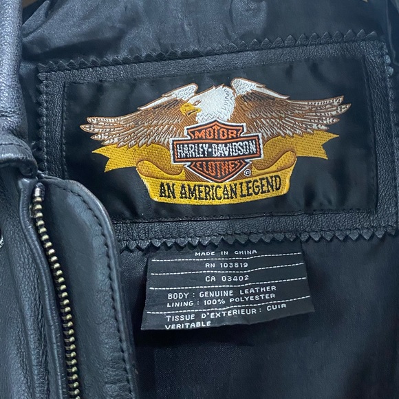 Rare Harley Davidson 100 Year Anniversary Leather Jacket - Picture 3 of 5